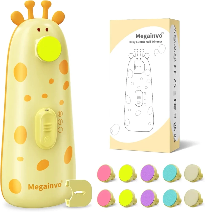 Megainvo Lime à Ongles Bebe Electrique Coupe Ongle Bebe Faible Bruit Lime a Ongle Electrique Bebe et Nouveau-Nés Lime Ongle Bebe et Enfant lime a ongle electrique pour Bebe Soins des ongles : Amazon.fr: Bébé et Puériculture