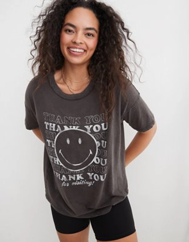 Aerie Oversized Graphic Boyfriend T-Shirt