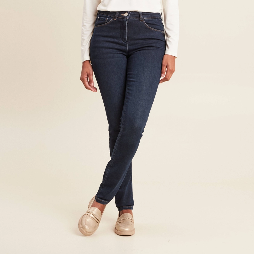 Pantalon chaud magique denim brut femme