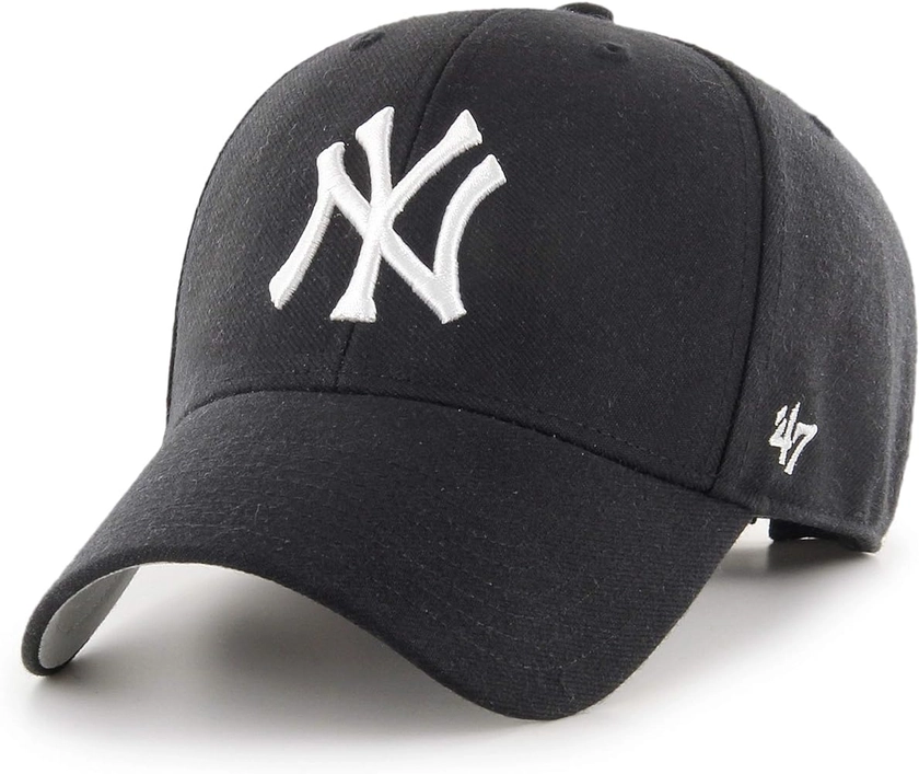 47 MLB New York Yankees MVP Cap – Unisex Baseball Cap Premium Quality Design and Craftsmanship by Generational Family Sportswear Brand Black