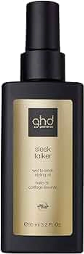 ghd Sleek Talker - Wet To Sleek Styling Oil, Smoothing and Softening Hair Oil With Heat Protection, Formulated with Nourishing Argan Oil, Non-greasy and Lightweight