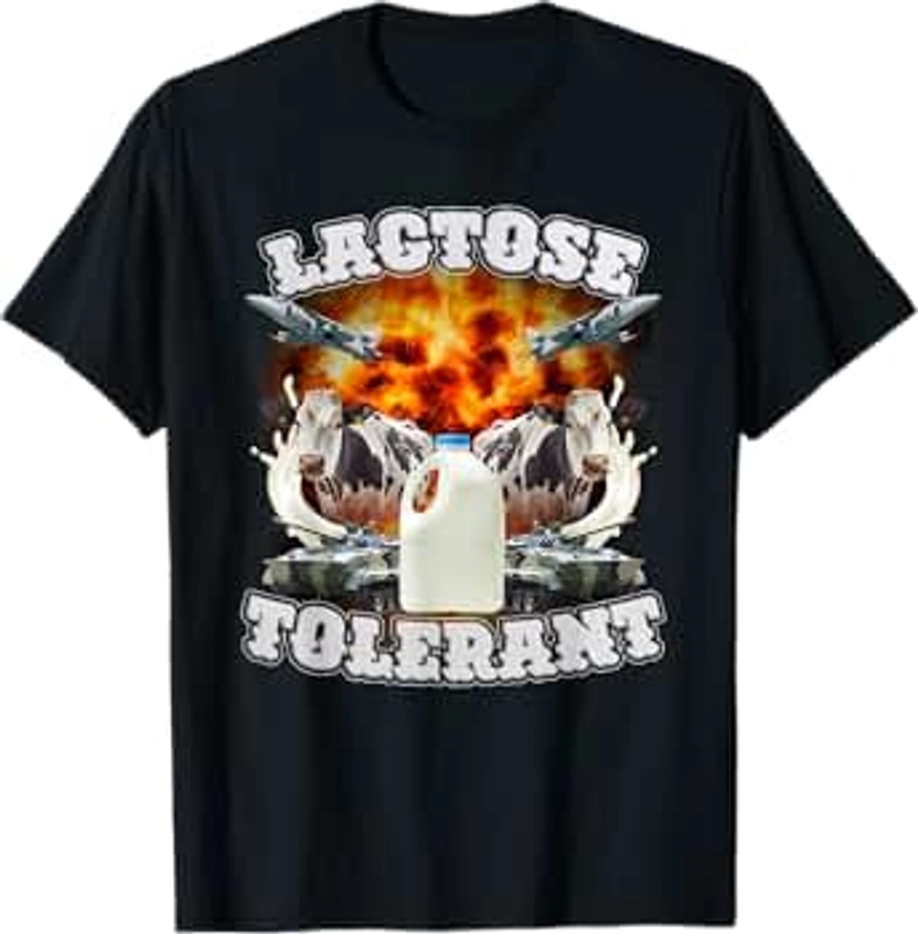 Lactose Apocalypse Blast! Funny Meme Dairy Crisis T-Shirt