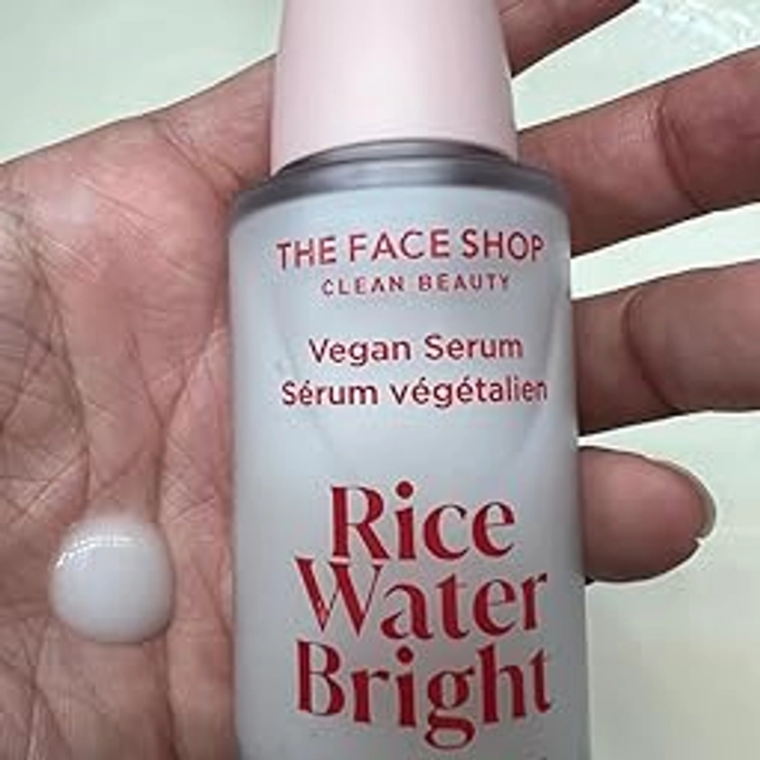 Amazon.com: Customer reviews: The Face Shop Rice Water Bright Vegan Serum - Targets Uneven Skin Tone & Dryness, Brightening, Nourishing, Hydrating Face Serum - Rice Water, Hyaluronic Acid, Niacinamide Serum - Korean Skin Care