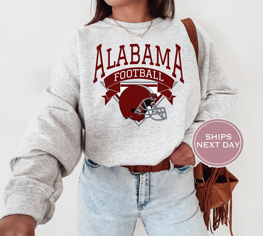 Alabama Football Sweatshirt, Vintage Alabama Crewneck, Retro Alabama Sweatshirt