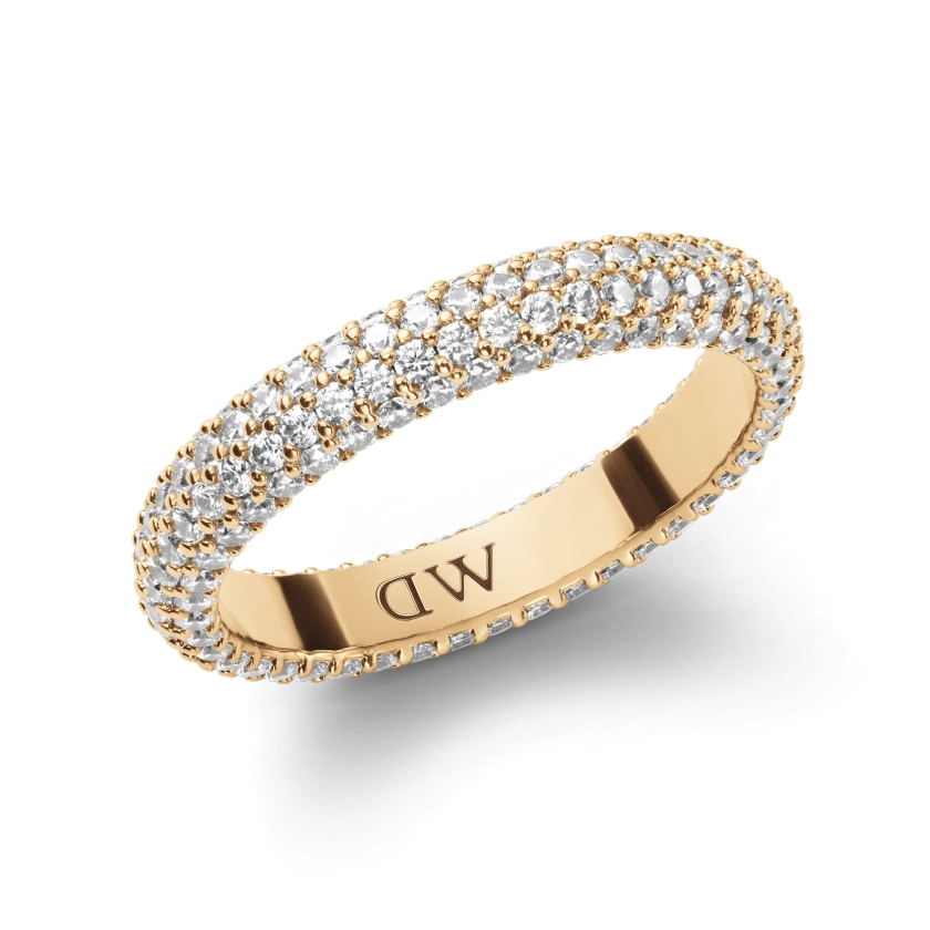 Pavé Crystal Ring Gold