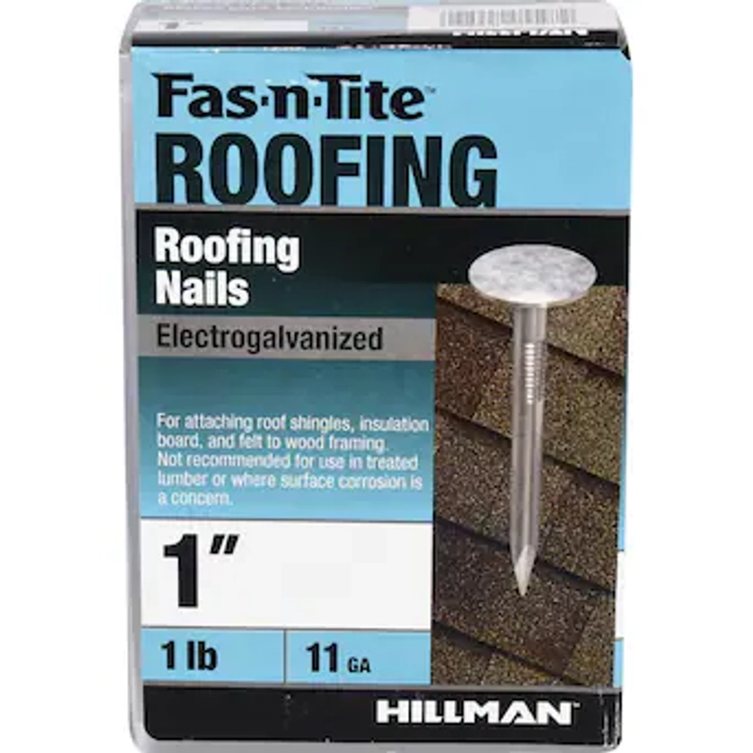 Fas-n-Tite 1-in Smooth Electro-Galvanized Roofing Nails (258-Per Box) in the Roofing Nails department at Lowes.com