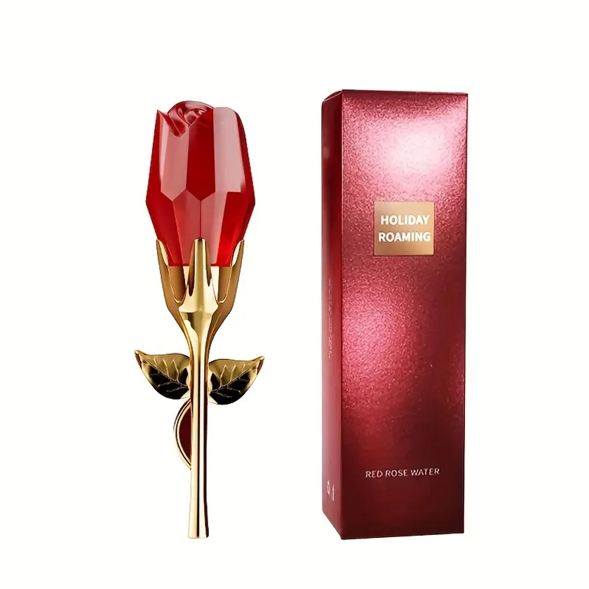 Romantic Red Rose Perfume For Women, Refreshing And Long Lasting Fragrance With Floral Notes, Perfume For Dating And Daily Life, An Romantic Gift For Her