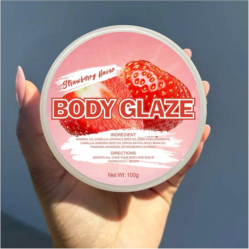 Body Glaze Body Butter Donut,Body Glaze Body Butter, Body Glaze Body Butter Strawberry Shortcake, New Body Glaze, Strawberry Shortcake Body Glaze, Moisturizer for Women Skin (A)