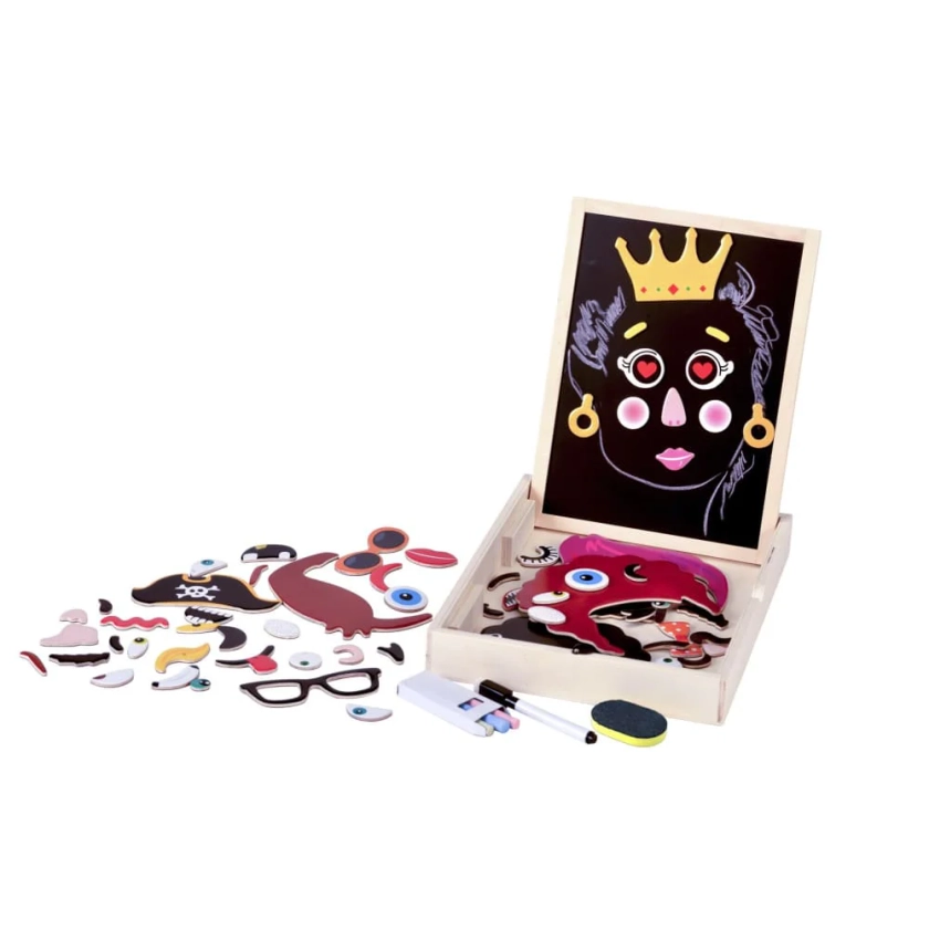 Faces Activity wooden box