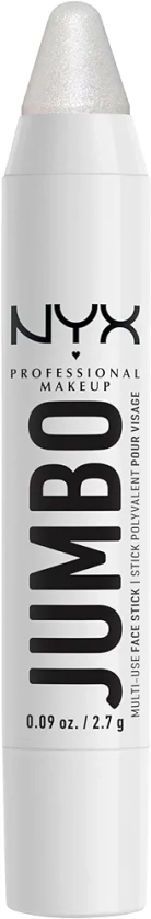 NYX Professional Makeup Crayon Highlighter pour le Visage Jumbo Multi-Use Face Stick, Couleur Intense, Crayon Highlighter Multi-usages avec Huiles de Soin, Couleur : Vanilla Ice Cream (02)