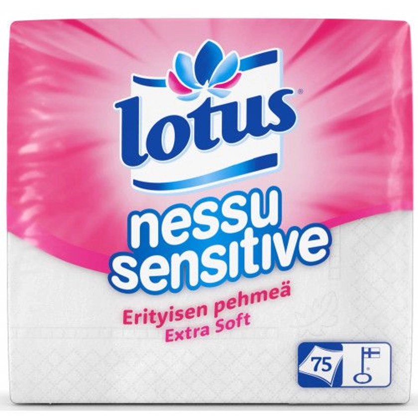 Lotus Nessu Sensitive Nenäliina 75kpl