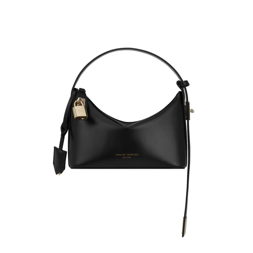 Mini Gold Black Hobo Bag