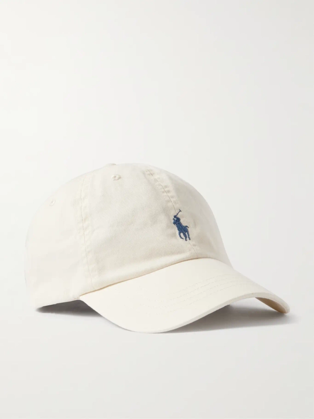 POLO RALPH LAUREN Logo-Embroidered Cotton-Twill Baseball Cap