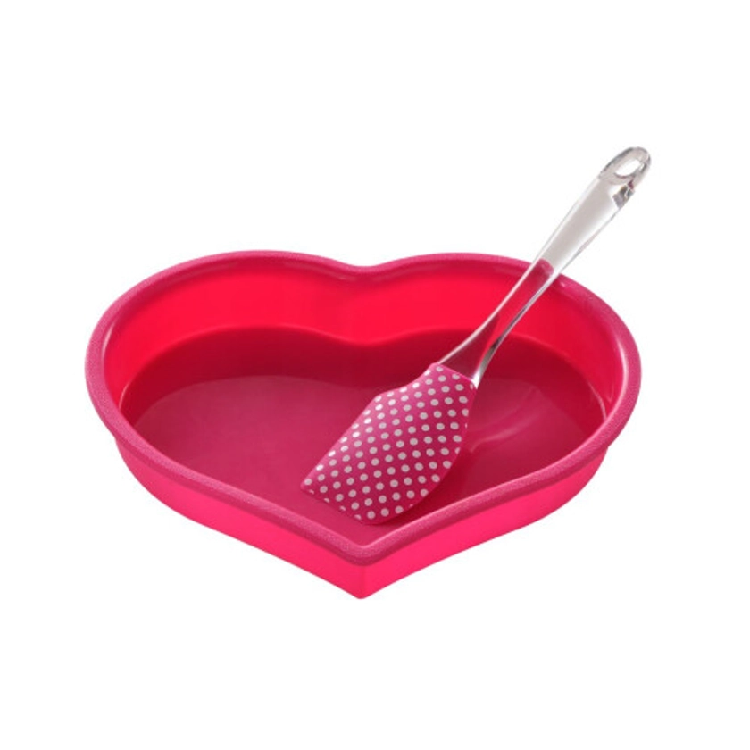 Heart Baking Set - Hot Pink on OnBuy