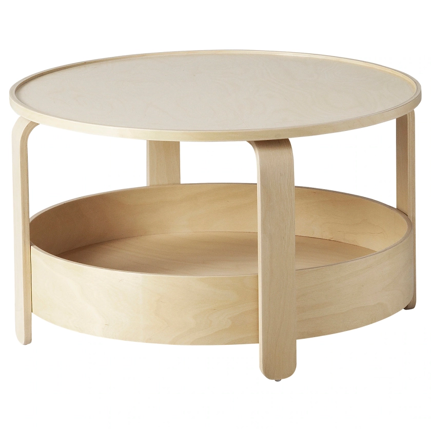 BORGEBY coffee table, birch veneer, 70 cm - IKEA