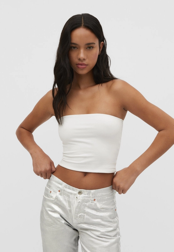 Bandeau top - Women's fashion | Stradivarius United Kingdom