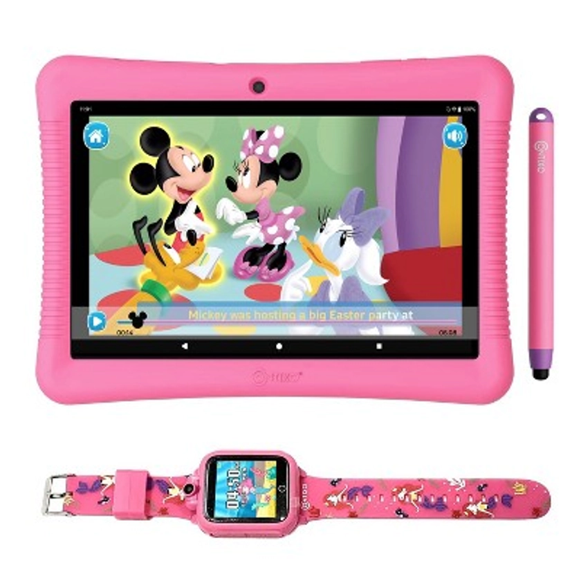 Contixo 10" Android Kids Tablet 32gb, 80+ Disney Storybooks & Stickers, Kid-proof Case With Kickstand & Stylus, with Kids Watch (2024 Model)