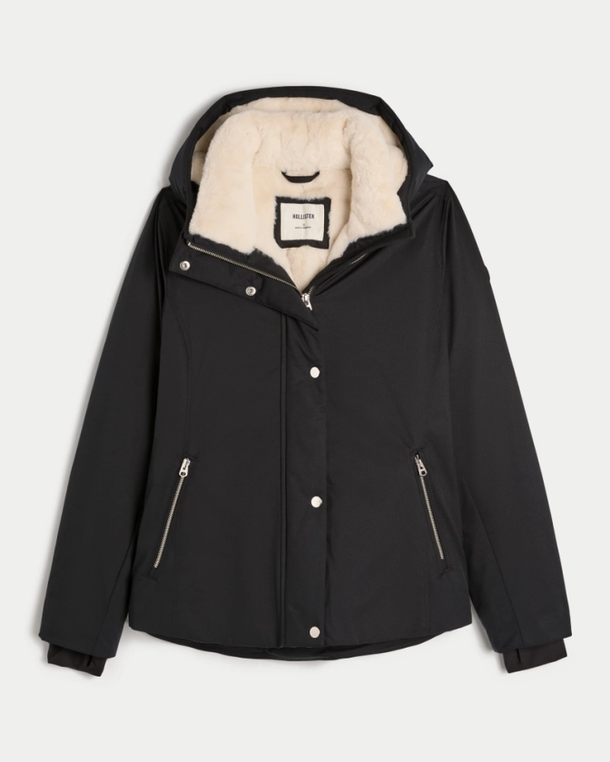 Femmes Faux Fur-Lined All-Weather Jacket | Femmes Vestes et manteaux | HollisterCo.com