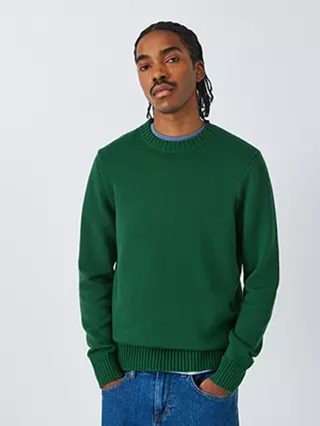 John Lewis ANYDAY Crew Neck Jumper, Hunter Green