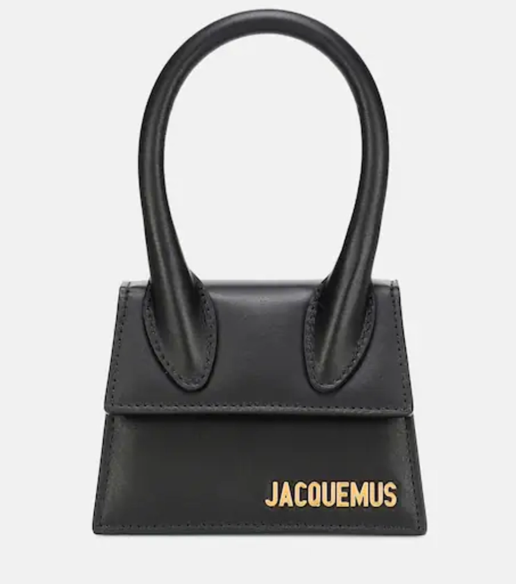 Le Chiquito leather tote bag in black - Jacquemus | Mytheresa