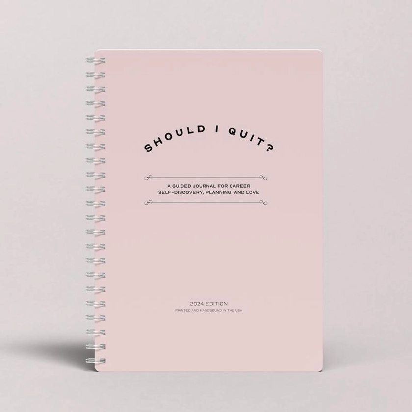 "Should I Quit" Journal with 28-pages of guided questions, prompts, and self-inquiry for job seekers by Career Coach Mandy |