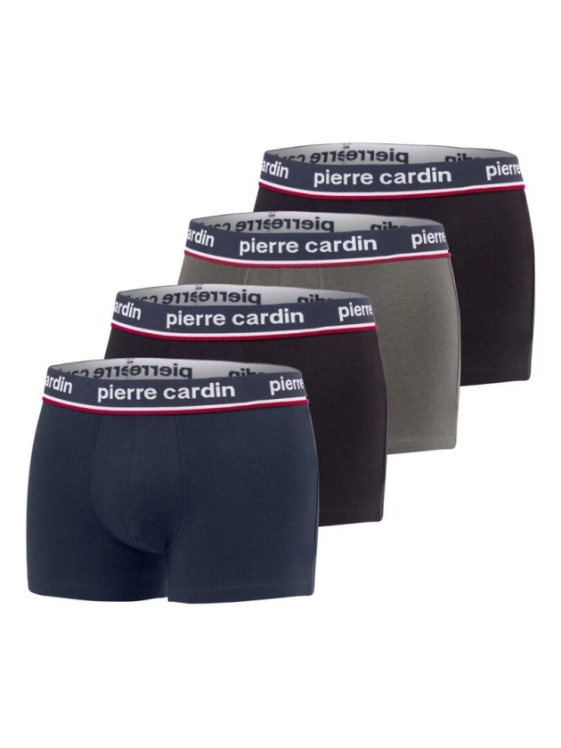 Lot de 4 boxers homme en coton French Pierre Cardin