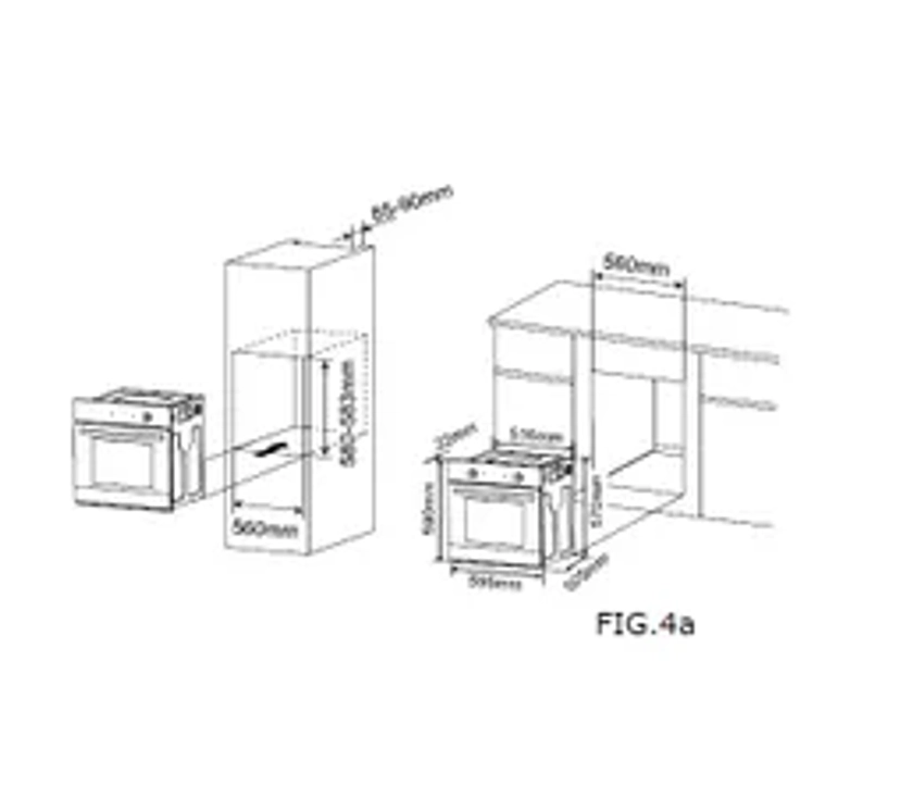 Four encastrable AYA AFB55X 55L Noir - Four BUT