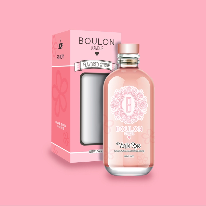 Boulon Vanilla Rose Syrup - Boulon Coffee