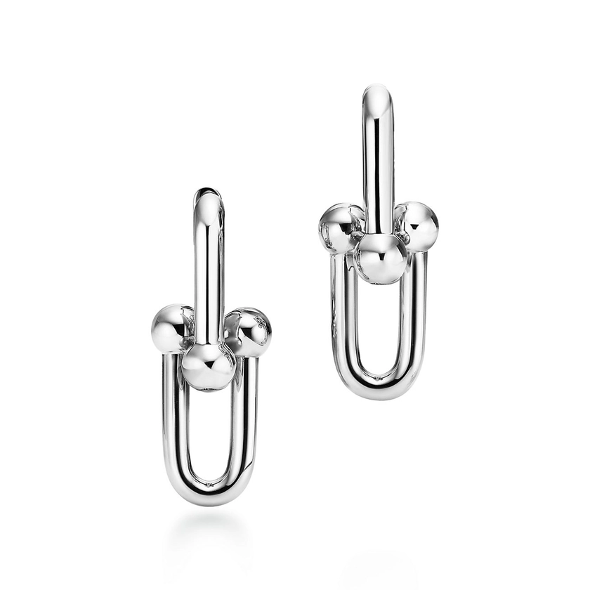 Tiffany HardWear Large Link Earrings in Sterling Silver | Tiffany & Co. US