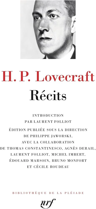 Amazon.fr - Récits - Lovecraft, Howard Phillips, Constantinesco, Thomas, Roudeau, Cécile, Folliot, Laurent, Imbert, Michel, Marsoin, Edouard, Monfort, Bruno, Jaworski, Philippe, Jaworski, Philippe, Derail-Imbert, Agnès - Livres