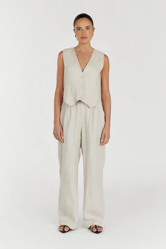 NORAH NATURAL LINEN PANT