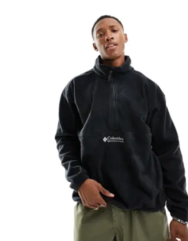 Columbia Bent Bough 1/2 zip fleece in black | ASOS