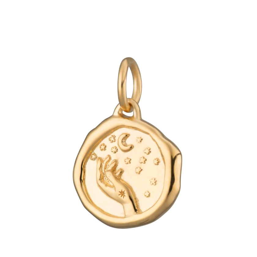 Gold Plated Manifest Magic Charm | Lily Charmed