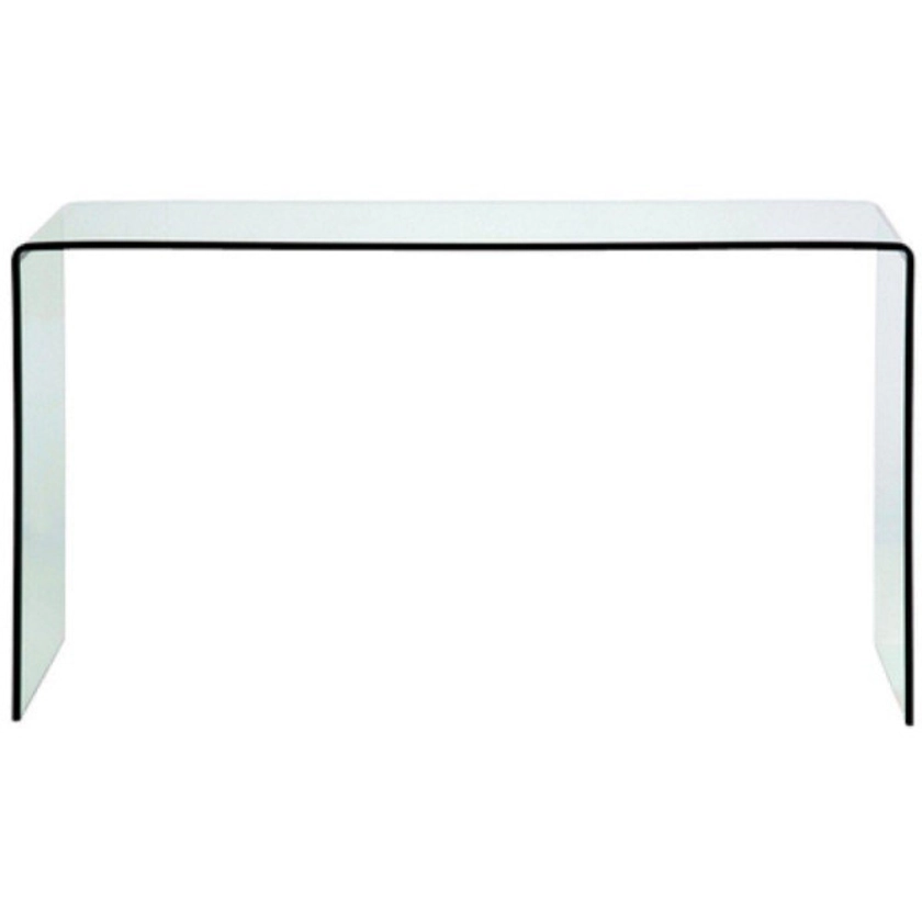 Sidetable gebogen glas