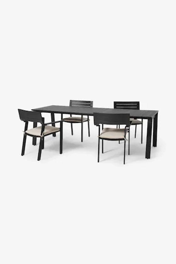 Buy MADE.COM Grey Kochi Garden 4 Seater Dining Set from the Next UK online shop