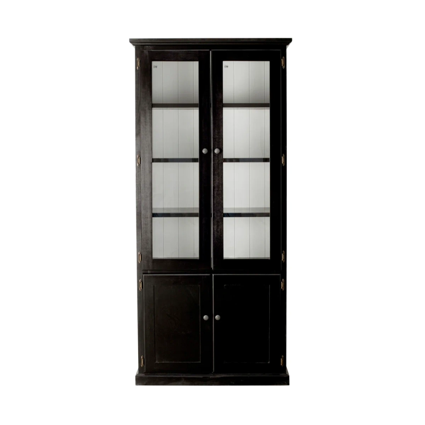 Armand 4 Door Display Cabinet 94.6 x 206cm Black