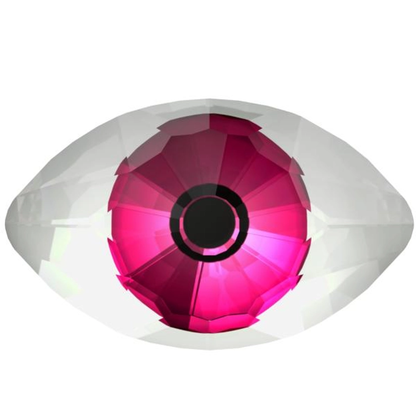 Dreamtime Crystal 4775 Eye Fancy Stone Crystal Comet Argent Light & Pink 18x10.5mm
