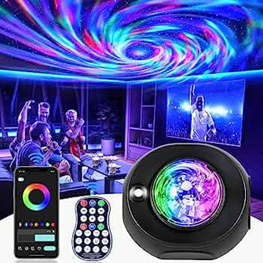 Star Projector Galaxy Projector, Dad Birthday Gift Kids Bedroom Decor Night Light with Remote Nebula Starry Light Projector Ceiling Stars Aurora Borealis Light Projector
