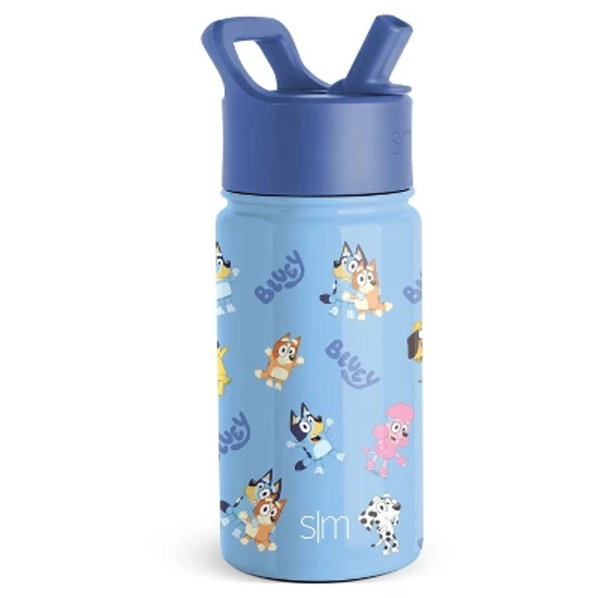 Simple Modern 14oz Stainless Steel Summit Bluey Water Bottle Blue