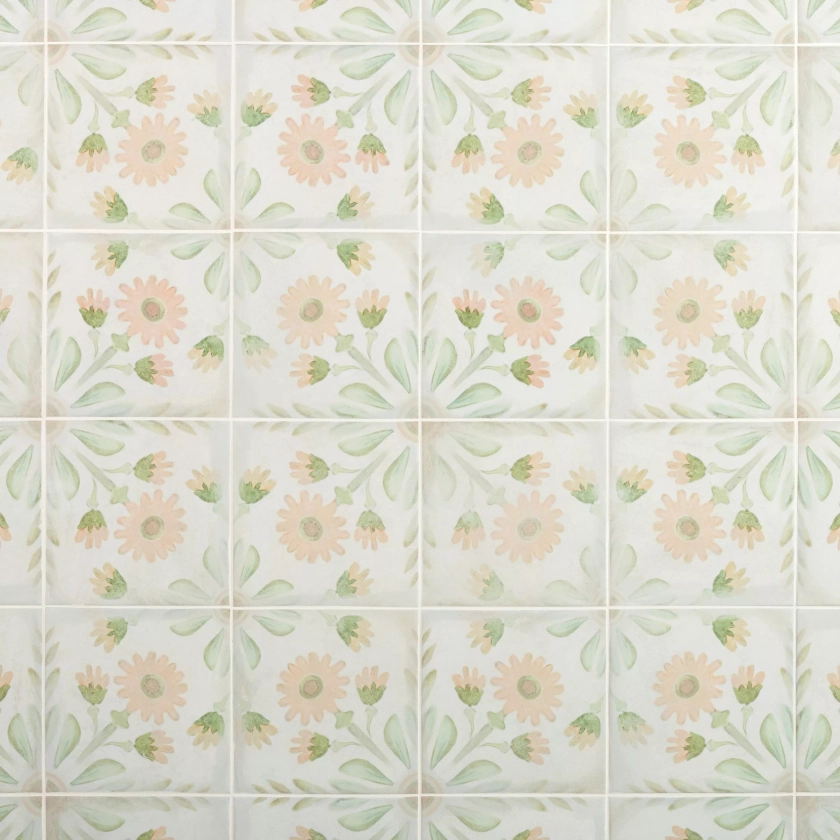 Lydia Floral Porcelain Tile | Floor and Decor