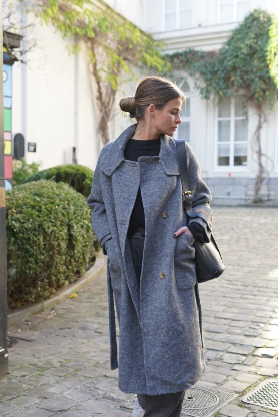 Manteau Thibault laine gris