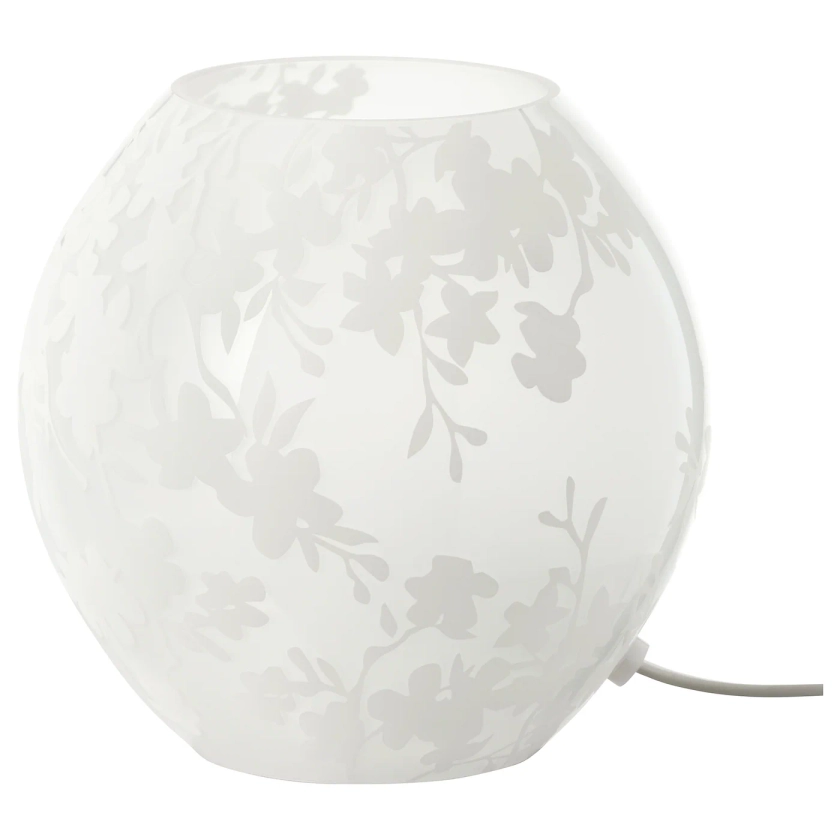 KNUBBIG table lamp, cherry-blossoms white, 18 cm (7") - IKEA CA