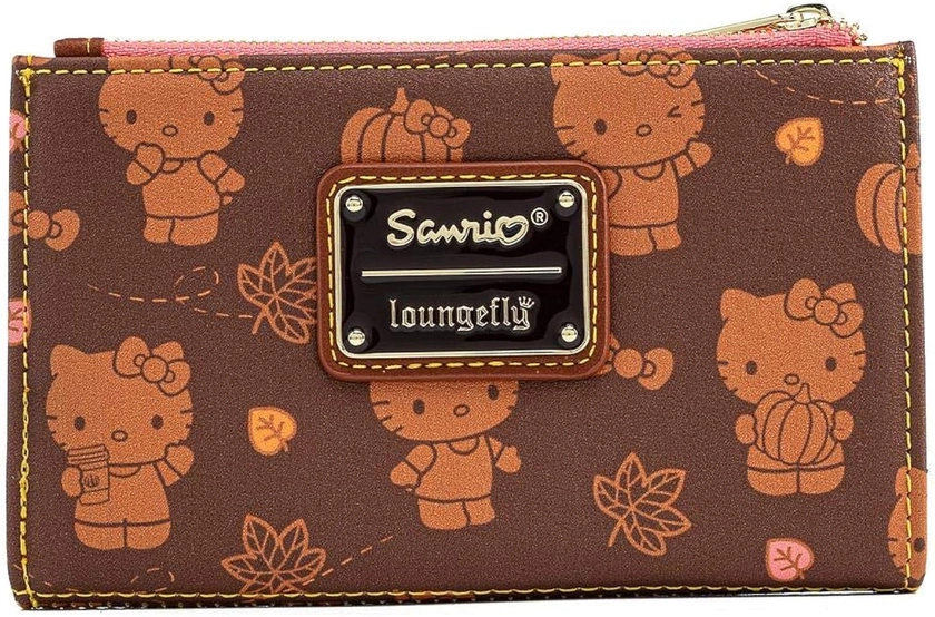 Loungefly Hello Kitty Pumpkin Spice All Over Print Flap Wallet