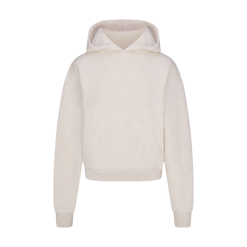 COTTON FLEECE CLASSIC HOODIE | HEATHER OATMEAL