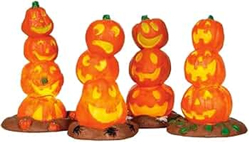 Lemax Spooky Town Pumpkin Stack B/O 4pcs