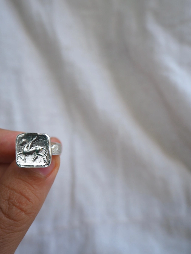 Pegasus Silver Ring — Amaylia