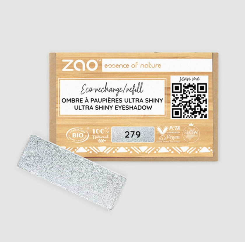 Zao Rectangular Eyeshadow Refills - Ultra Pearly - Peace With The Wild