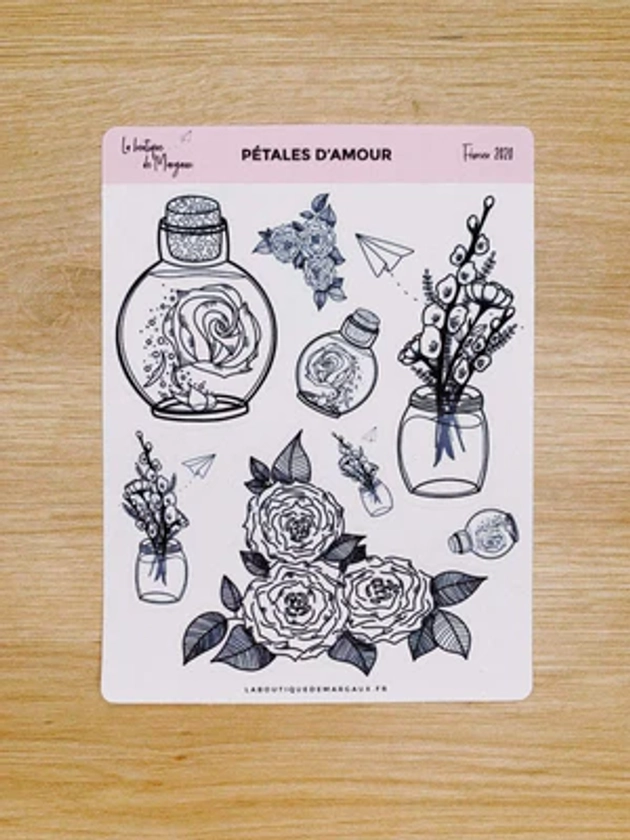 Pétales d'amour - Stickers