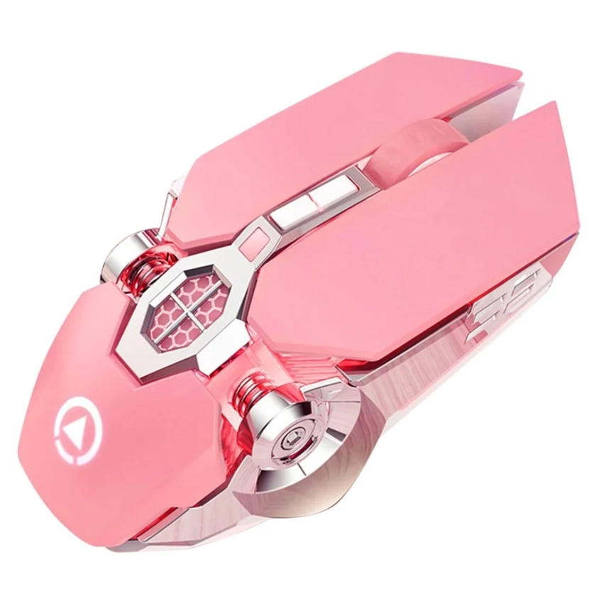 &quot;Mouse gamer alámbrico rosa modelo w01&quot;