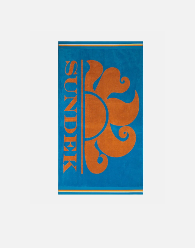 Sundek new classic - serviette de plage jacquard avec logo AM312ATC1050-77601